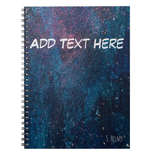 Schilveren van turqouise Galaxy Notitieboek (Voorkant)