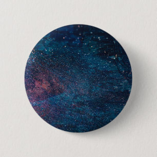 Schilveren van turqouise Galaxy Ronde Button 5,7 Cm