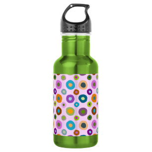 Schimmelflesje met kleurstof boho groen en roze waterfles