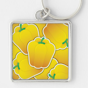 Schimmelgele peper sleutelhanger