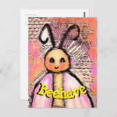 Schimmelhoningbij gedragen zich briefkaart (Voorkant / Achterkant)