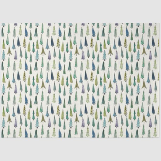 Schimmelige kerstbomen (schilderkunst) tissuepapier (Voorkant)