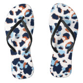 Schimmelige leopard Pattern Animal Zoo Art Art F Teenslippers (Voetbed)