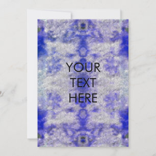 Schimmelige Waterverf Tie Dye Party Blank Kaart