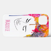 Schimmelkleurige regenboogdame kunst Case-Mate iPhone case (Achterkant (horizontaal))