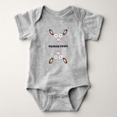 Schimmelkoe met de naam Mooja "Wonder Twins" Romper (Voorkant)