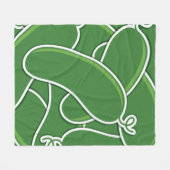 Schimmelkomkommer Fleece Deken (Voorkant (Horizontaal))