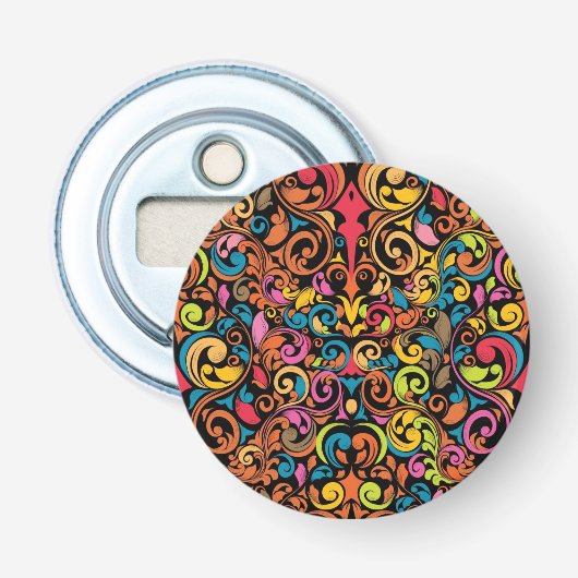 Schimmelpatroon Button Flesopener (Voorkant)