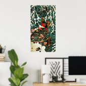 Schimmels, pijnbomen, Rozen, Japanse bloemen Poster (Thuiskantoor)