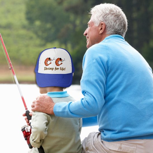 Schimmelvis garnalen hoed trucker pet