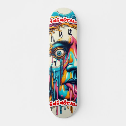 Schimmig droombeeld skateboard (Voorkant)