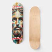 Schimmig gezicht van Christus Skateboard (Voorkant)