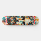 Schimmig gezicht van Christus Skateboard (Horizontaal)
