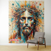 Schimmig gezicht van Christus Wandkleed (In situ)