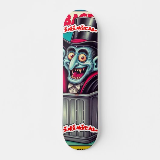 Schimmige energie vampier skateboard (Voorkant)