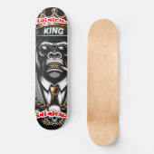 Schimmige Koning Gangster Gorilla Skateboard (Voorkant)
