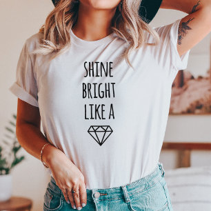 Schine Helder als een diamant Raglan T-shirt