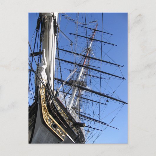 Schip (Cutty Sark) Briefkaart (Voorkant)