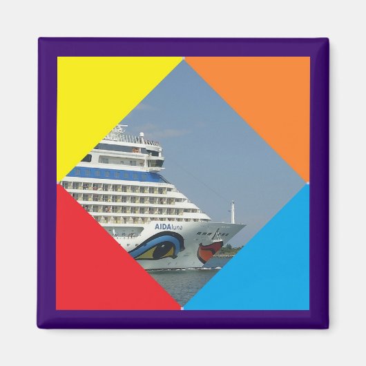 Schip glimlachen magneet (Voorkant)