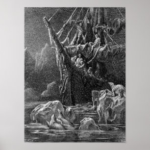 Schip in Antartica Poster