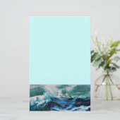 Schip in het Zee in Storm Briefpapier (Staand voorkant)