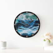 Schip in het Zee in Storm Grote Klok (Huis)