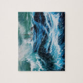 Schip in het Zee in Storm Legpuzzel (Verticaal)