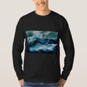 Schip in het Zee in Storm T-shirt
