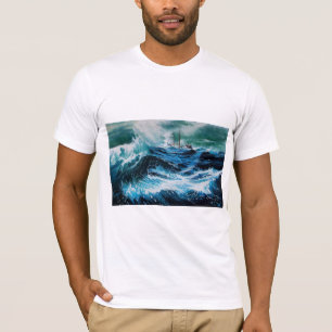 Schip in het Zee in Storm T-shirt