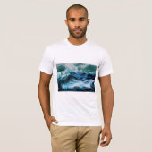 Schip in het Zee in Storm T-shirt (Voorkant volledig)