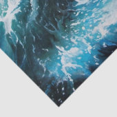 Schip in het Zee in Storm Tissuepapier (Detail)