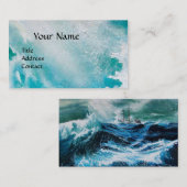 Schip in het Zee in Storm Visitekaartje (Voorkant / Achterkant)