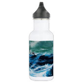 Schip in het Zee in Storm Waterfles (Rechts)