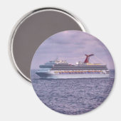 Schip in Paars Magneet (Voorkant / Achterkant)