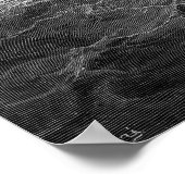 Schip in stormachtig zee poster (Hoek)