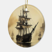 schip keramisch ornament (Links)