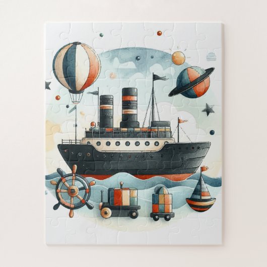 Schip Legpuzzel (Verticaal)