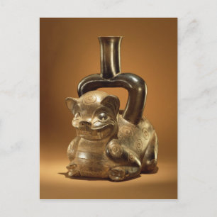 Schip met puma, Chavin Culture, c.90 BC Briefkaart