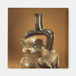 Schip met puma, Chavin Culture, c.90 BC Magneet