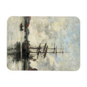 Schip op de Touques Eugene Boudin(Frans, 1824-189 Magneet (Horizontaal)