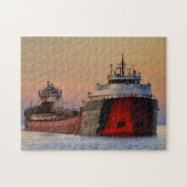 Schip op Lake Superior Legpuzzel (Horizontaal)