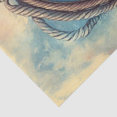 Schip op Stormy Zee Rope Border Decoupage Tissuepapier (Detail)