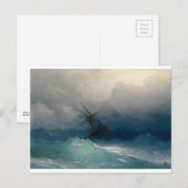 Schip op Stormy Zeeen, Ivan Aivazovsky - Briefkaart (Voorkant / Achterkant)
