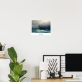 Schip op Stormy Zeeen Ivan Aivazovsky seizoenscape Poster (Thuiskantoor)