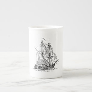schip porselein kop