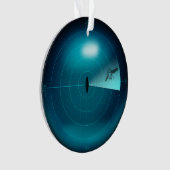 Schip Sonar Screen Kraken Giant Squid Nautical Ornament (voorkant)