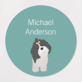 Schip Tzu-kleuren waterdicht label (Design 2)