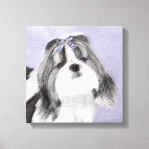 Schip Tzu schilderen - Oorspronkelijke dog maken Canvas Afdruk