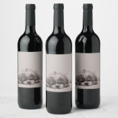 Schip-tzu-slaapwaslabel, slaaphond wijn etiket (Flessen)