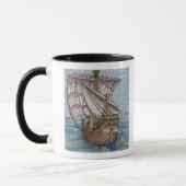 Schip van Columbus'Time' Mok (Links)